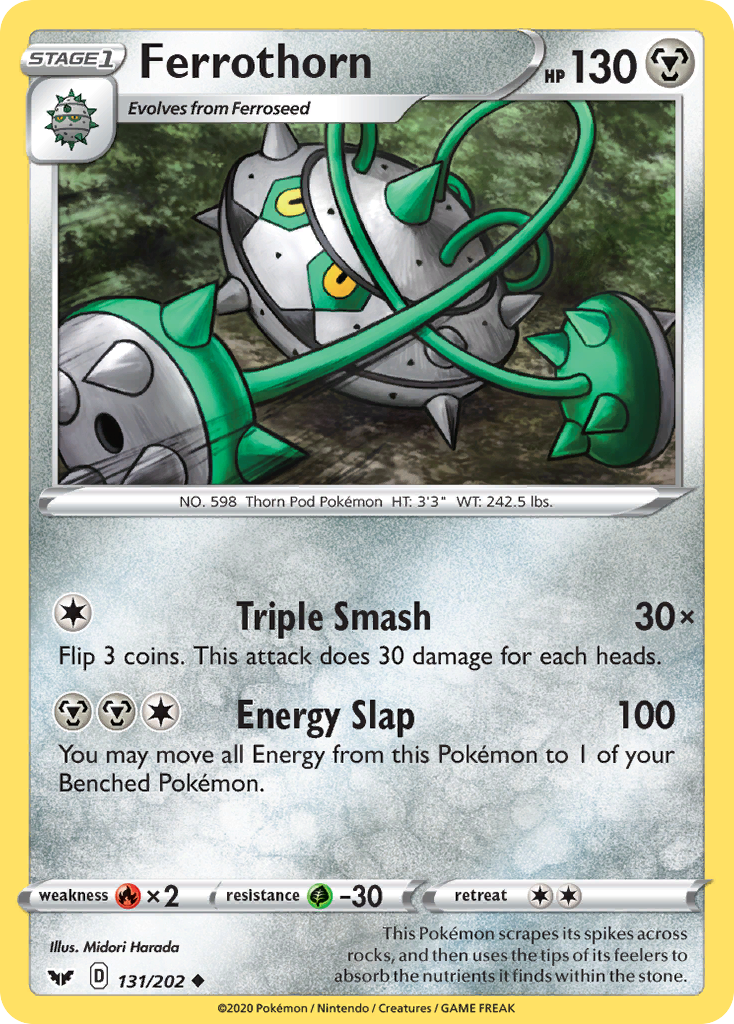 Ferrothorn - Sword & Shield - #131 - Pokemon TCG card