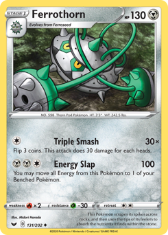 Ferrothorn - Sword & Shield - #131 - Pokemon TCG card