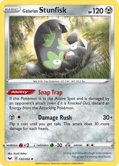 Galarian Stunfisk - Sword & Shield - #132 - Pokemon TCG card