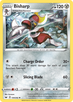 Bisharp #134 Bisharp - Sword & Shield - #134 - Pokemon TCG card
