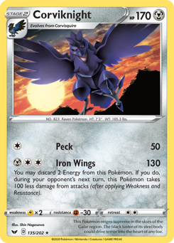 Corviknight - Sword & Shield - #135 - Pokemon TCG card