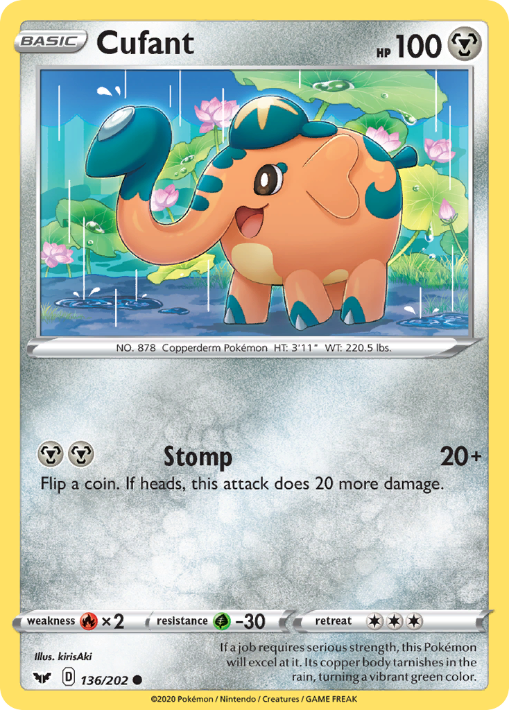 Cufant - Sword & Shield - #136 - Pokemon TCG card