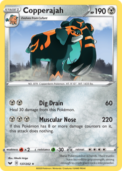 Copperajah #137 Copperajah - Sword & Shield - #137 - Pokemon TCG card