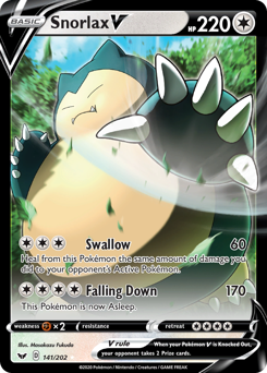 Snorlax V - Sword & Shield - #141 - Pokemon TCG card
