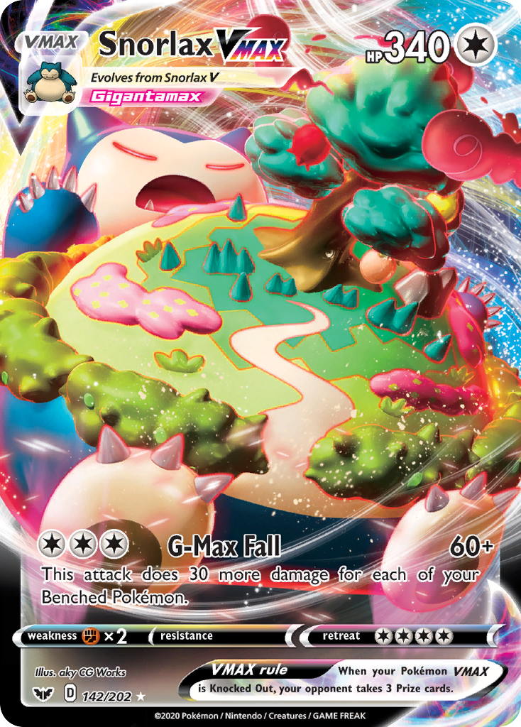 Snorlax VMAX - Sword & Shield - #142 - Pokemon TCG card