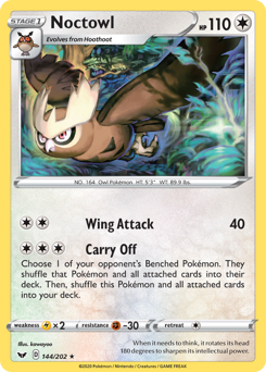 Noctowl #144 Noctowl - Sword & Shield - #144 - Pokemon TCG card