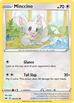 Minccino #145 Minccino - Sword & Shield - #145 - Pokemon TCG card