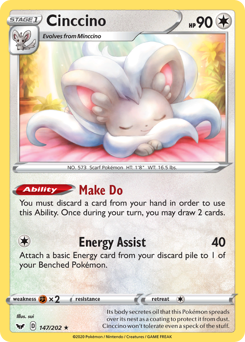 Cinccino - Sword & Shield - #147 - Pokemon TCG card