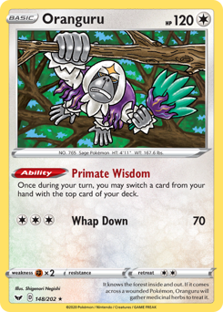 Oranguru #148 Oranguru - Sword & Shield - #148 - Pokemon TCG card