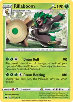 Rillaboom - Sword & Shield - #15 - Pokemon TCG card