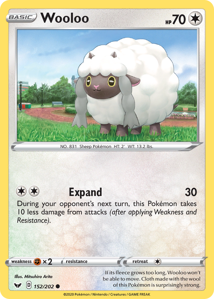 Wooloo - Sword & Shield - #152 - Pokemon TCG card