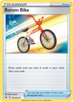 Rotom Bike #181 Rotom Bike - Sword & Shield - #181 - Pokemon TCG card