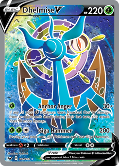 Dhelmise V - Sword & Shield - #187 - Pokemon TCG card