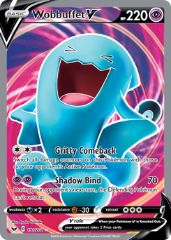 Wobbuffet V #191 Wobbuffet V - Sword & Shield - #191 - Pokemon TCG card