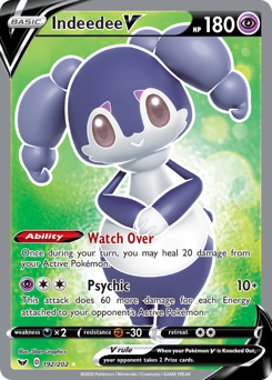 Indeedee V #192 Indeedee V - Sword & Shield - #192 - Pokemon TCG card