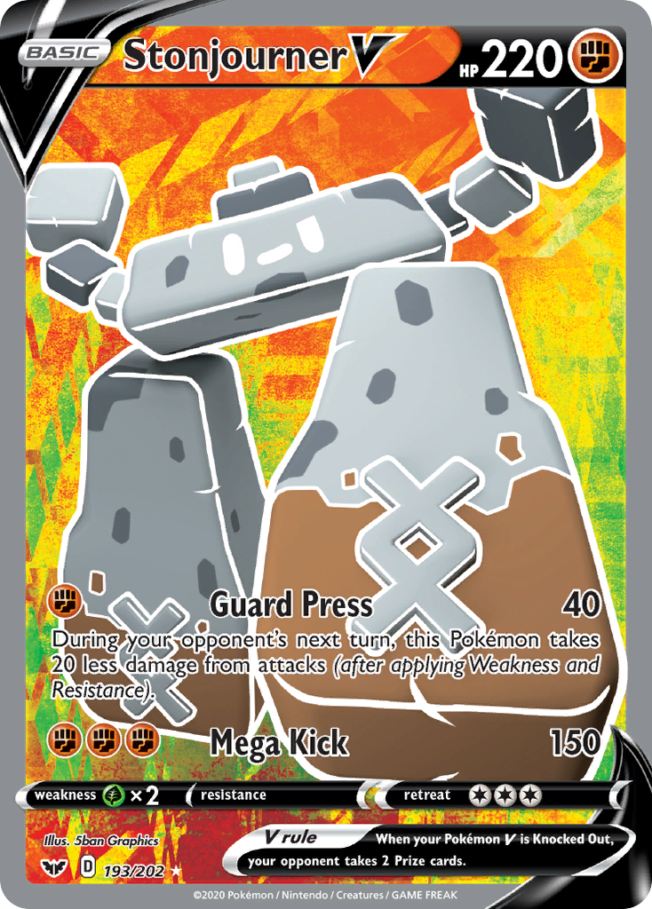 Stonjourner V - Sword & Shield - #193 - Pokemon TCG card