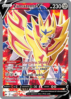Zamazenta V #196 Zamazenta V - Sword & Shield - #196 - Pokemon TCG card