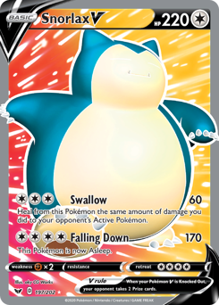Snorlax V - Sword & Shield - #197 - Pokemon TCG card