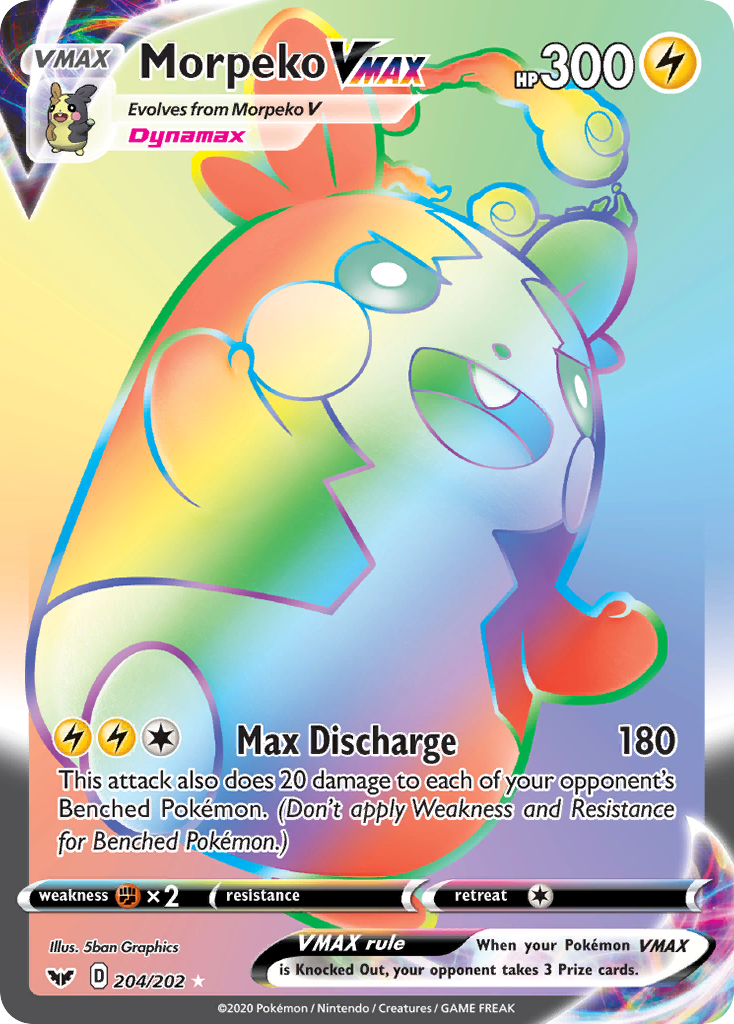 Morpeko VMAX - Sword & Shield - #204 - Pokemon TCG card