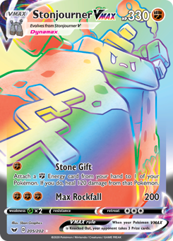 Stonjourner VMAX - Sword & Shield - #205 - Pokemon TCG card