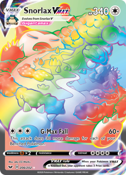 Snorlax VMAX - Sword & Shield - #206 - Pokemon TCG card