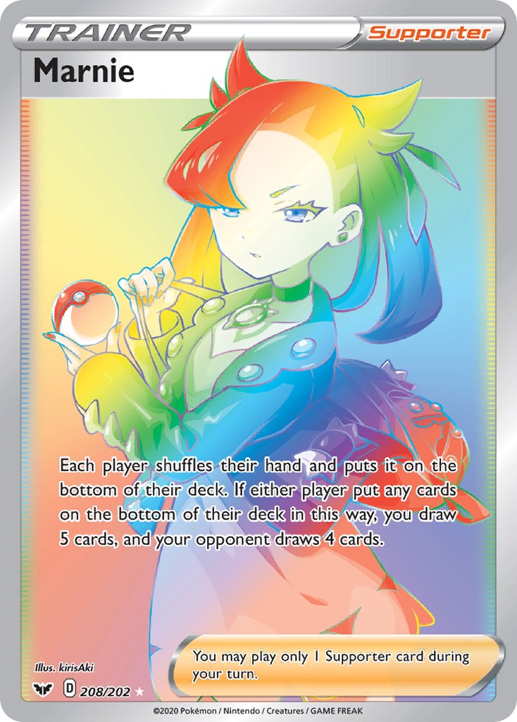 Marnie - Sword & Shield - #208 - Pokemon TCG card