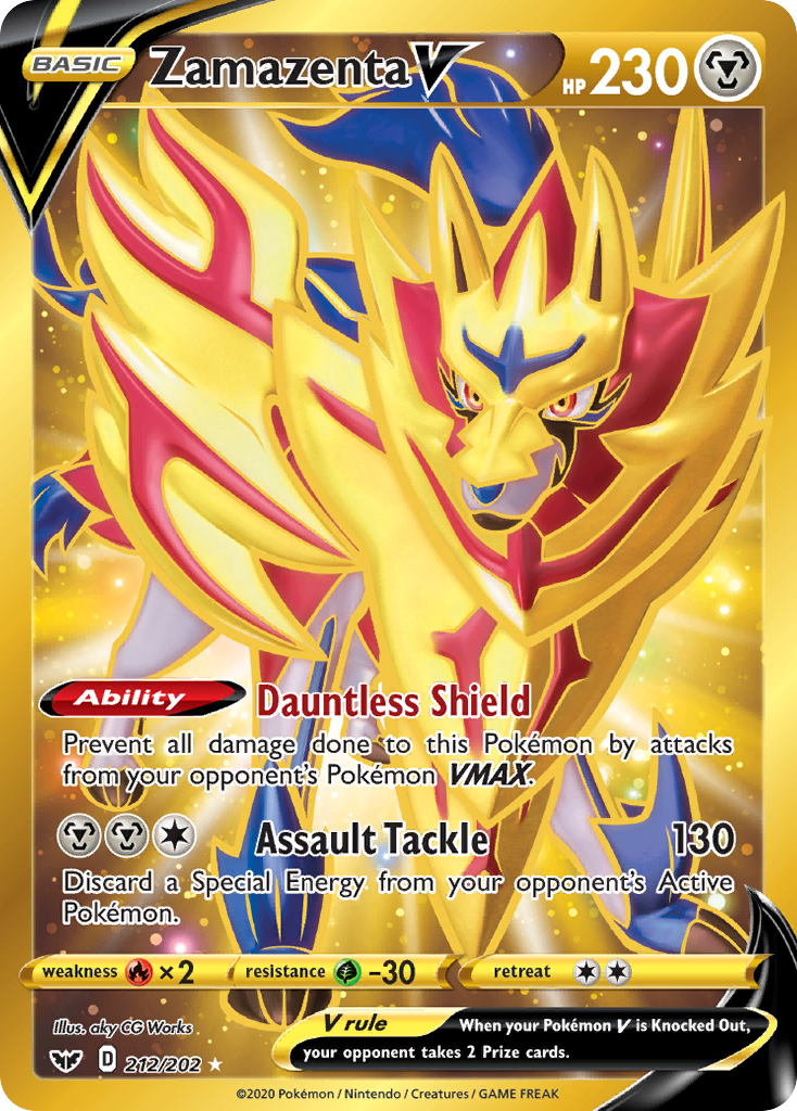 Zamazenta V - Sword & Shield - #212 - Pokemon TCG card