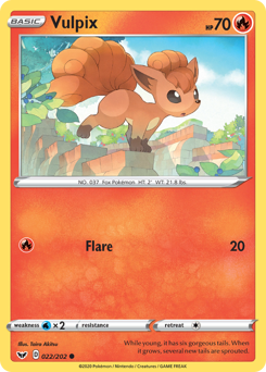 Vulpix - Sword & Shield - #22 - Pokemon TCG card