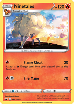 Ninetales #23 Ninetales - Sword & Shield - #23 - Pokemon TCG card