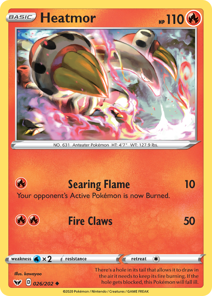 Heatmor - Sword & Shield - #26 - Pokemon TCG card