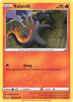 Salandit #27 Salandit - Sword & Shield - #27 - Pokemon TCG card