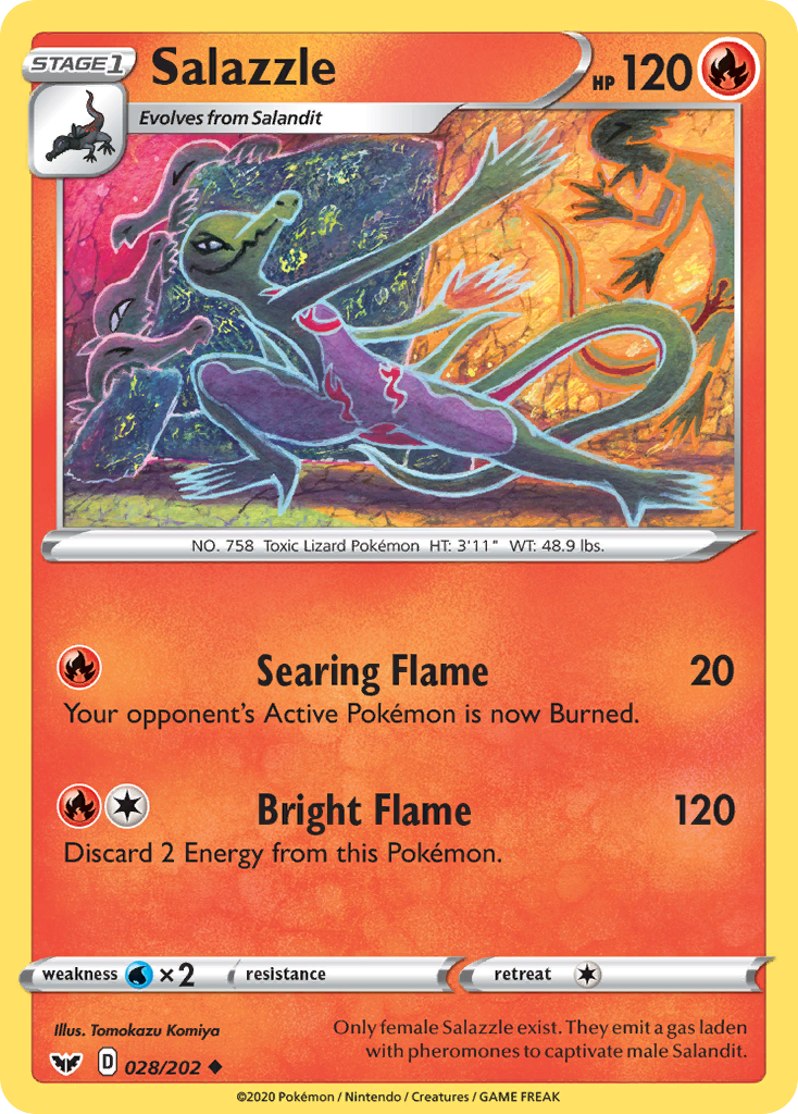 Salazzle - Sword & Shield - #28 - Pokemon TCG card
