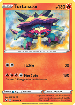 Turtonator - Sword & Shield - #29 - Pokemon TCG card