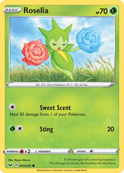 Roselia #3 Roselia - Sword & Shield - #3 - Pokemon TCG card