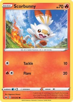 Scorbunny - Sword & Shield - #31 - Pokemon TCG card