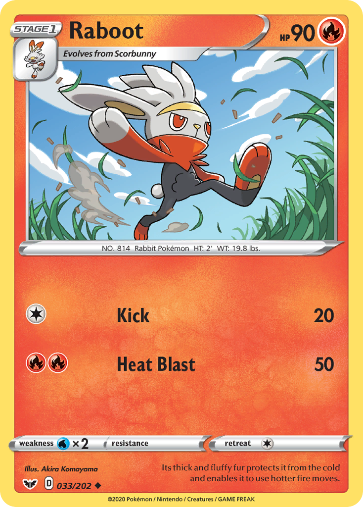 Raboot - Sword & Shield - #33 - Pokemon TCG card