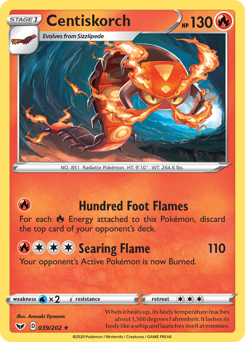 Centiskorch #39 Centiskorch - Sword & Shield - #39 - Pokemon TCG card
