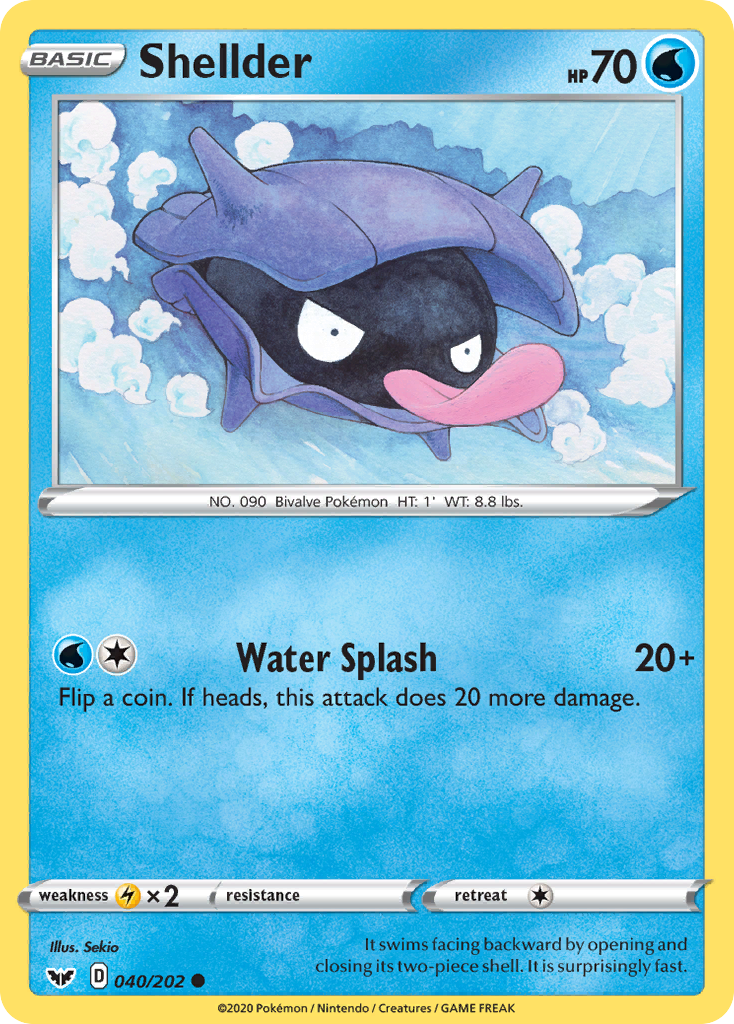 Shellder - Sword & Shield - #40 - Pokemon TCG card