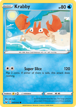 Krabby #43 Krabby - Sword & Shield - #43 - Pokemon TCG card