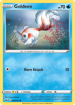 Goldeen #45 Goldeen - Sword & Shield - #45 - Pokemon TCG card