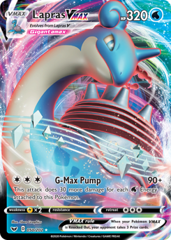 Lapras VMAX #50 Lapras VMAX - Sword & Shield - #50 - Pokemon TCG card
