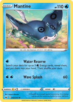 Mantine - Sword & Shield - #52 - Pokemon TCG card
