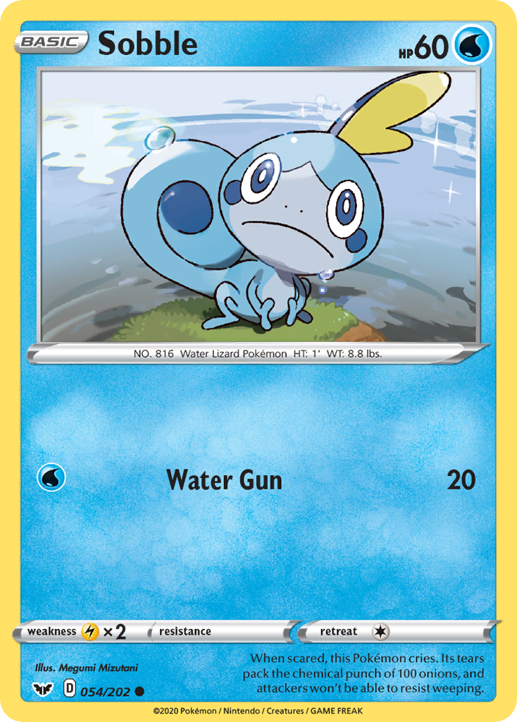 Sobble - Sword & Shield - #54 - Pokemon TCG card