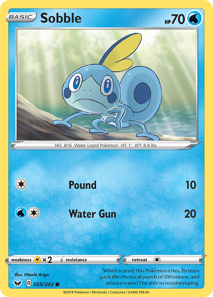 Sobble - Sword & Shield - #55 - Pokemon TCG card