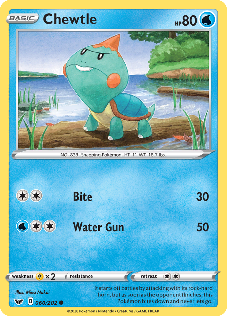 Chewtle - Sword & Shield - #60 - Pokemon TCG card