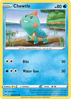 Chewtle - Sword & Shield - #60 - Pokemon TCG card