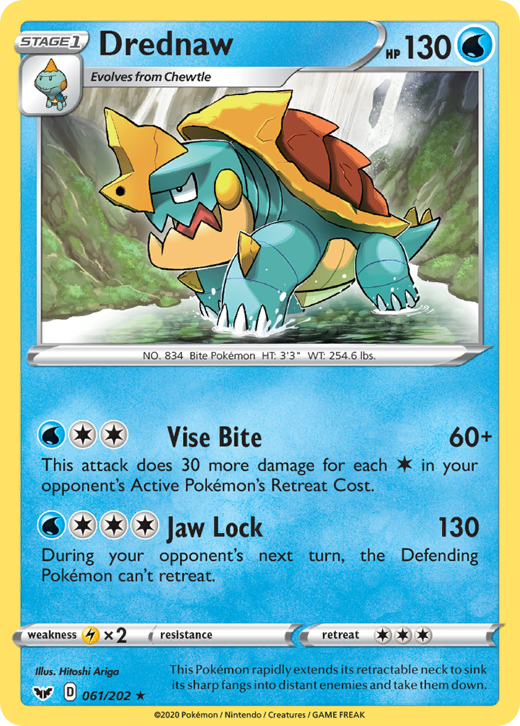 Drednaw - Sword & Shield - #61 - Pokemon TCG card
