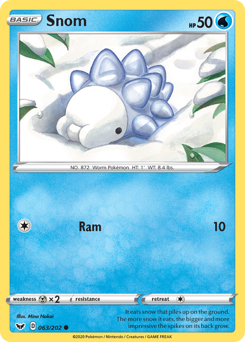 Snom #63 Snom - Sword & Shield - #63 - Pokemon TCG card