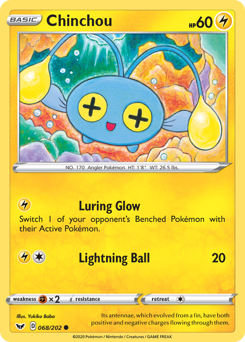 Chinchou #68 Chinchou - Sword & Shield - #68 - Pokemon TCG card