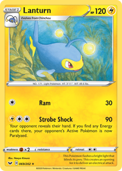 Lanturn - Sword & Shield - #69 - Pokemon TCG card